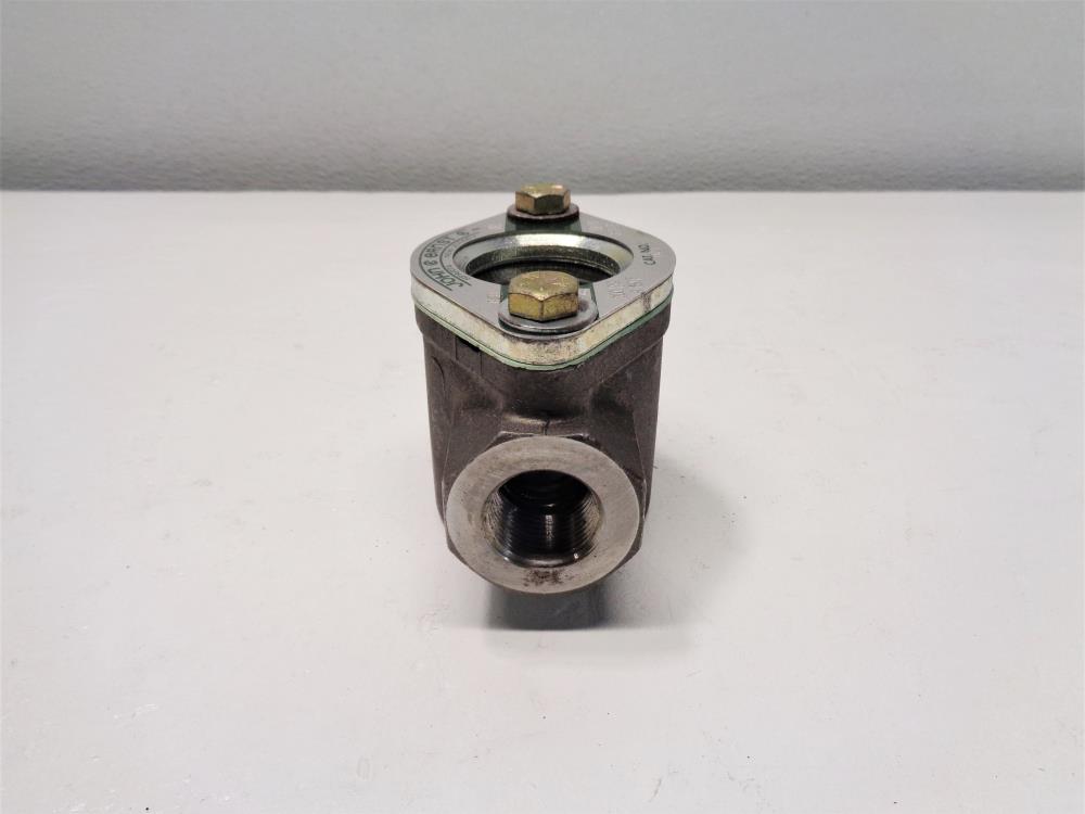 John C. Ernst 3/4" NPT Sight Flow Indicator #021, Carbon Steel